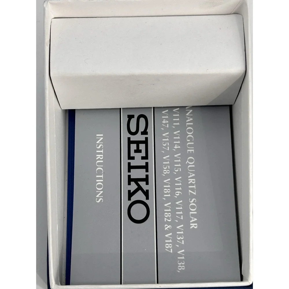 Seiko Solar Blue Men's Watch SNE361 Solar Powered
